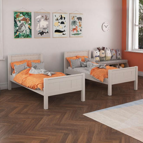 New Classic Bunk Bed Frame Only White